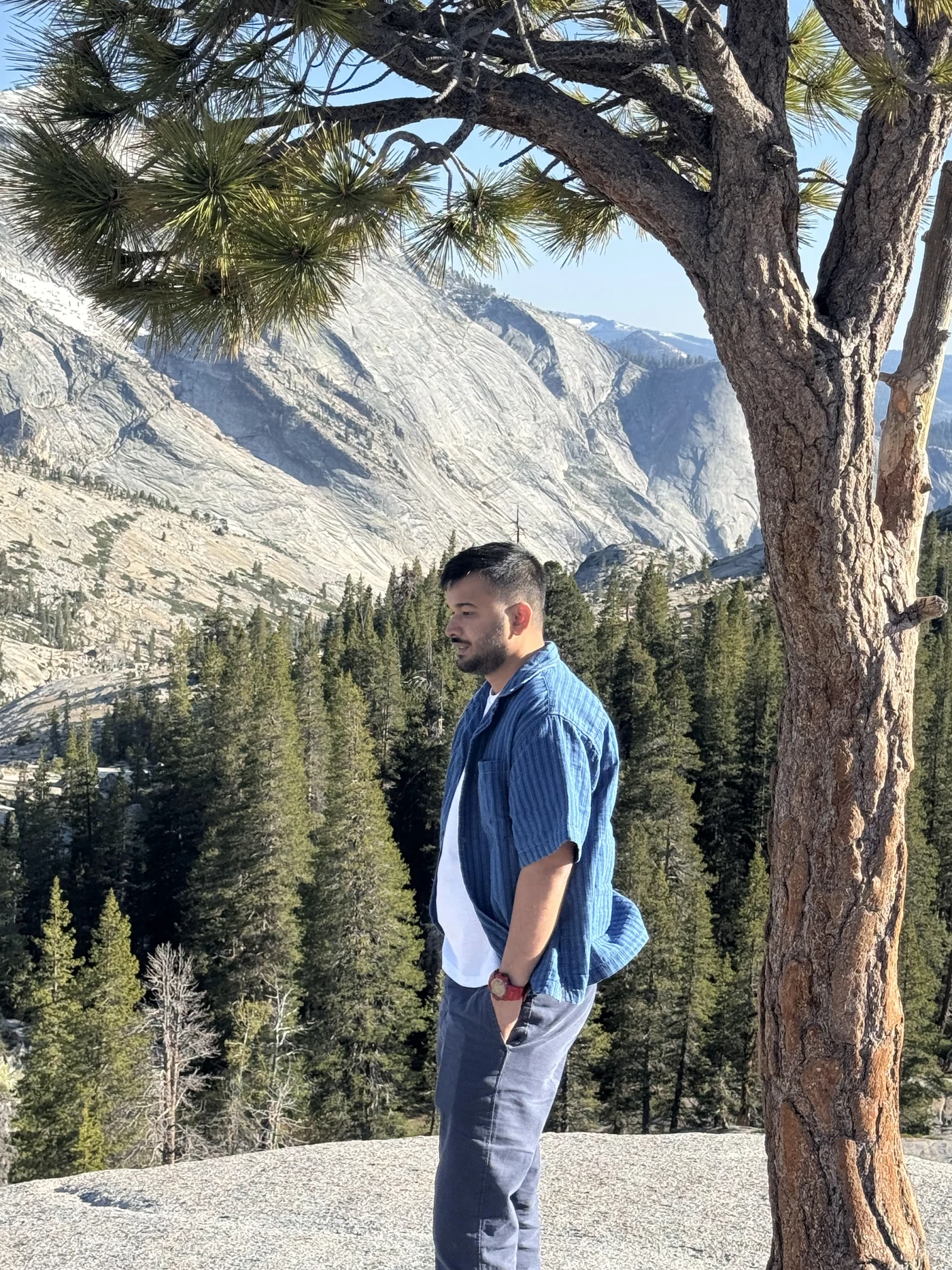 Shivam at Olmsted Point, Yosemite